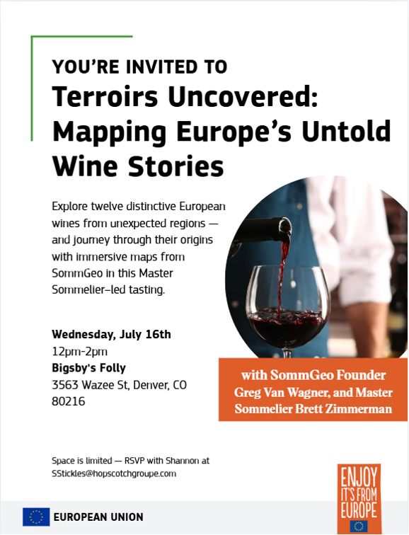 Terroirs Uncovered: Mapping Europe’s Untold Wine Stories (Denver)