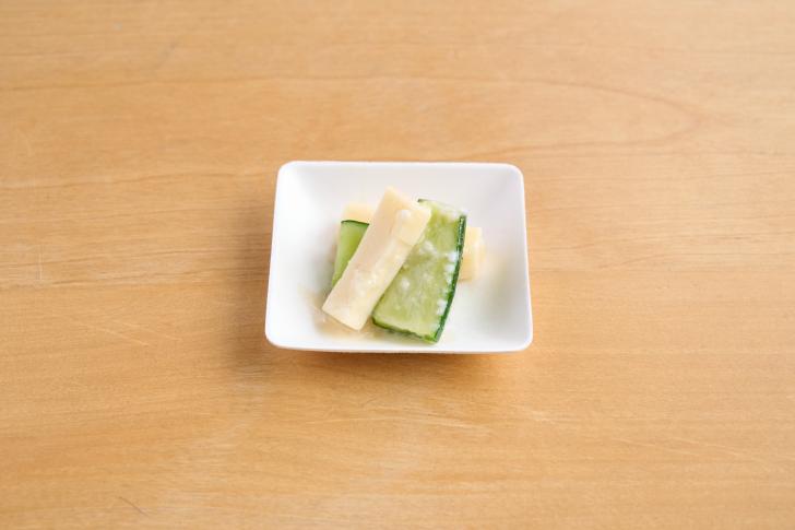 Cheese marinated in rice koji