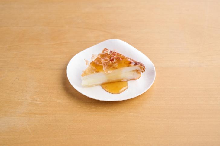 Deep-fried Hanpen sandwich with Halloumi PDO cheese