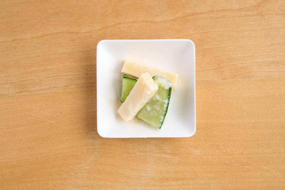 Cheese marinated in rice koji