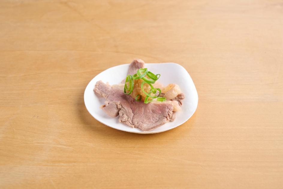 Grilled duck with wasabi sauce