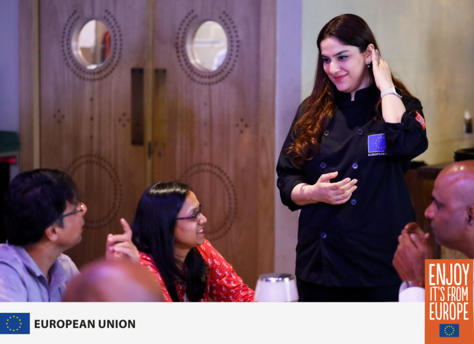 Chef Guntas Sethi at the European Union’s (EU) exclusive Zero Waste Kitchen