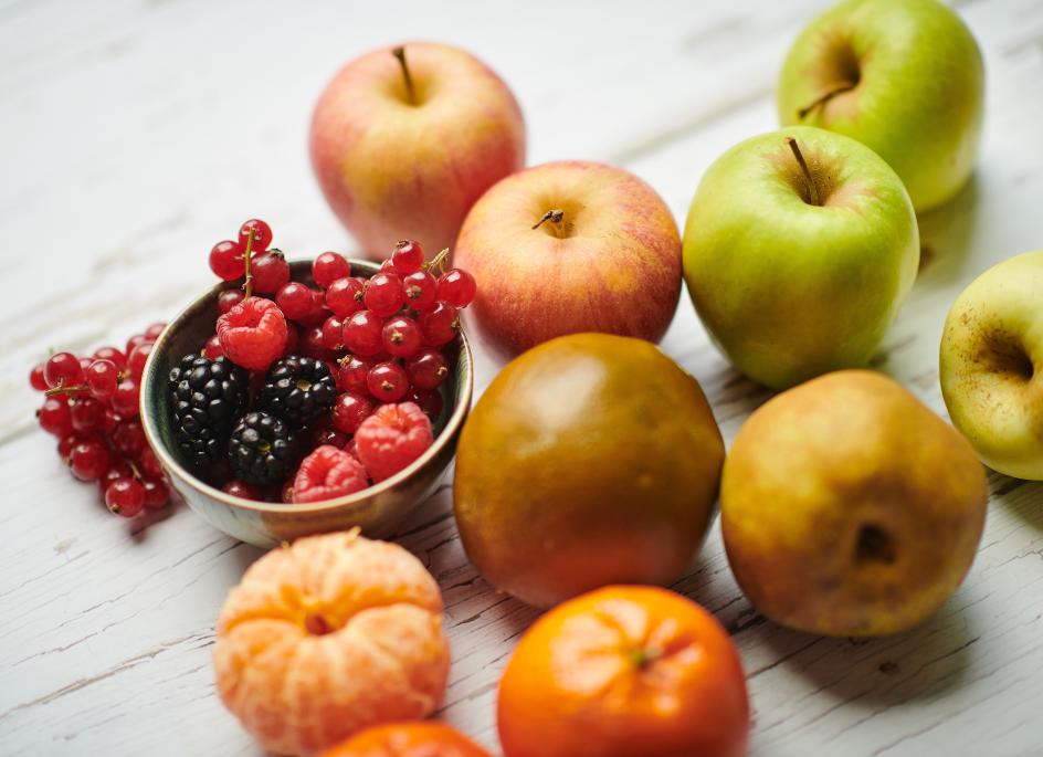 Variety of fruit and veggies